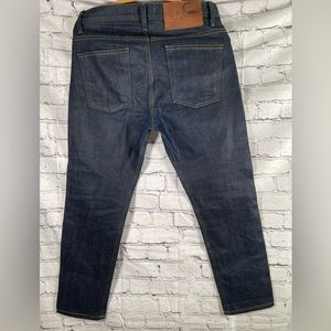 Naked & Famous Weird Guy Mens Nightshade Slevedge Jeans Japanese Button fly